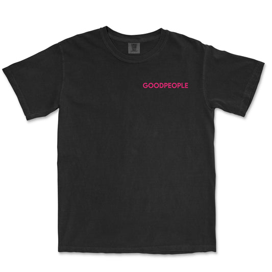 Good People Coffee Polite Reminder T-Shirt Magenta