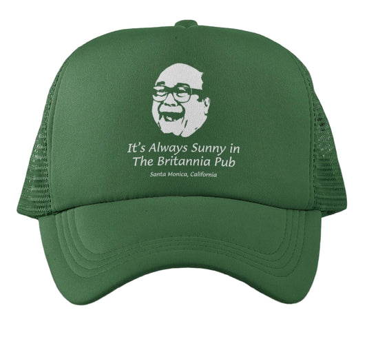 Always Sunny In the Britannia Pub Trucker Hat Kelly Green