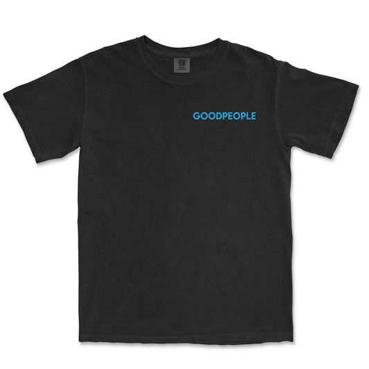 Good People Coffee Polite Reminder T-Shirt Blue
