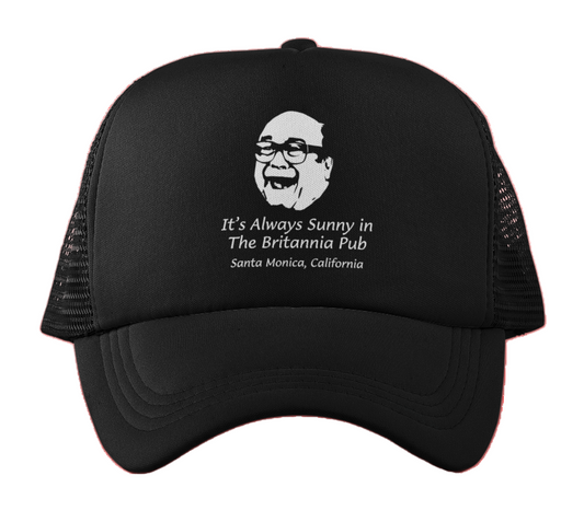 Always Sunny In the Britannia Pub Trucker Hat Black